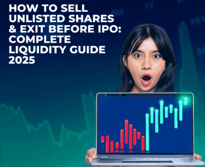 How to sell unlisted shares and exit before IPO – Complete liquidity guide 2025 by Riddhi Siddhi Share Brokers.