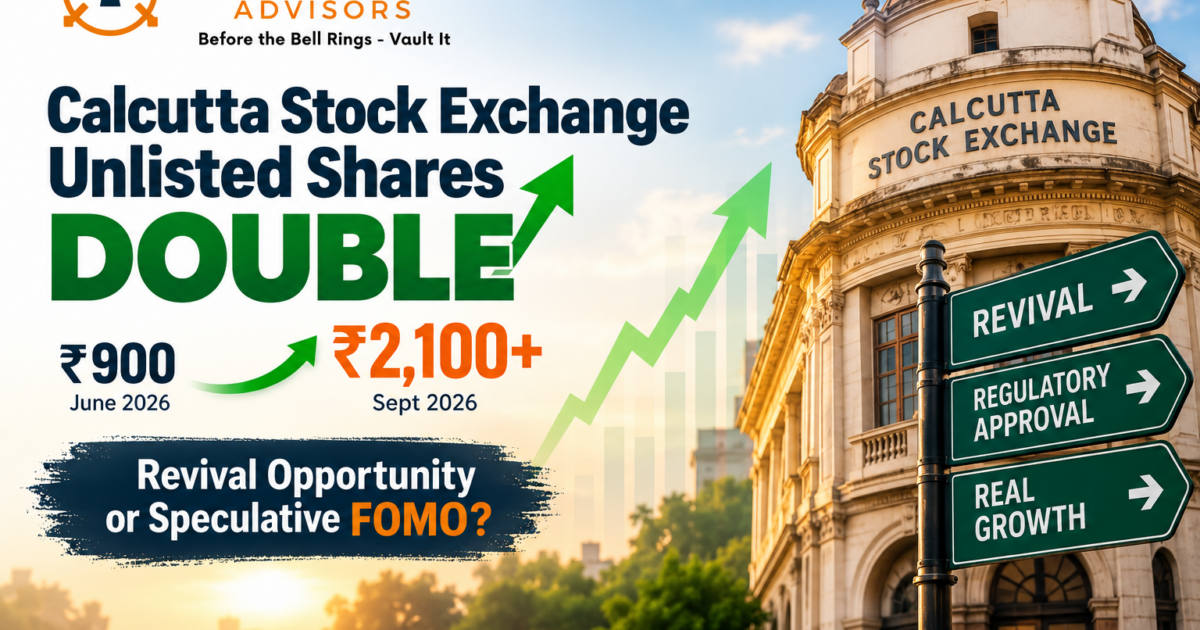 Calcutta Stock Exchange unlisted shares rally from ₹900 to ₹2,100 on revival hopes – VaultStreet Advisors